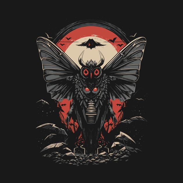 Mothman Art by Nerdlight Shop