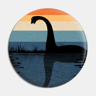 Nessie Retro Sunset Pin