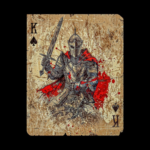 King of Spades Poker Card: Medieval warrior by Creative Art Universe