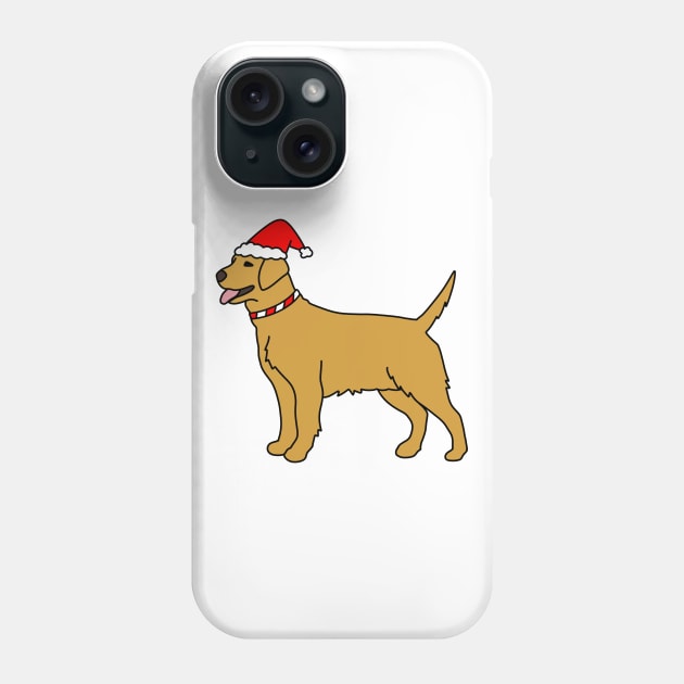 Christmas Golden Retriever Phone Case by Kelly Louise Art