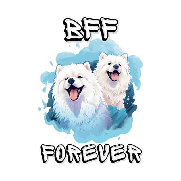 Samoyed, BFF Forever, the most adorable best friend gift to a Samoyed Lover! by HSH-Designing