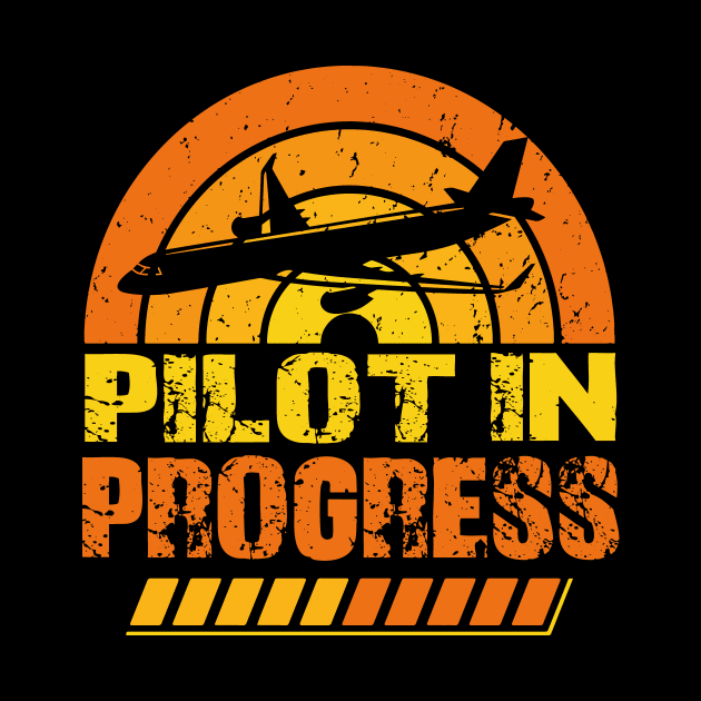 Funny Pilot In Progress Please Wait Airplane Pilot by David Brown