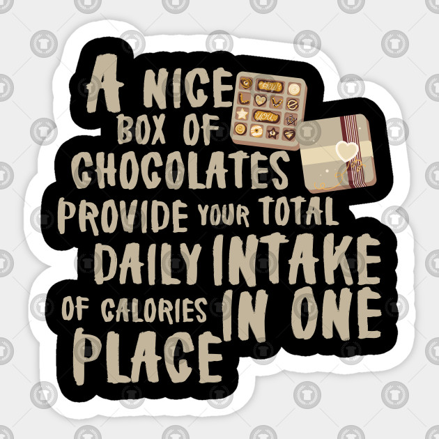 A Nice Box Of Chocolates Provide Your Total Daily Intake Of