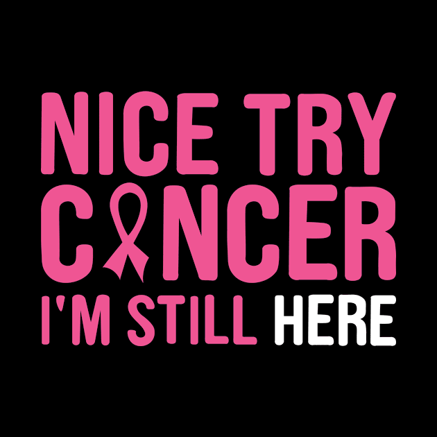 nice try cancer I'm still here by first12