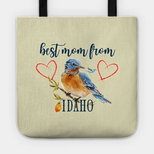 Best Mom From IDAHO, mothers day gift ideas, i love my mom Tote