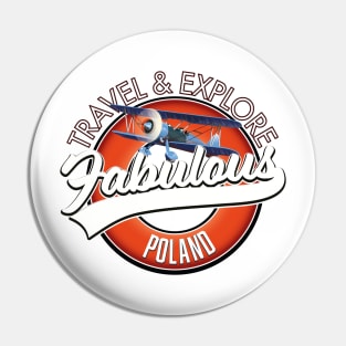 travel explore fabulous Poland logo Pin