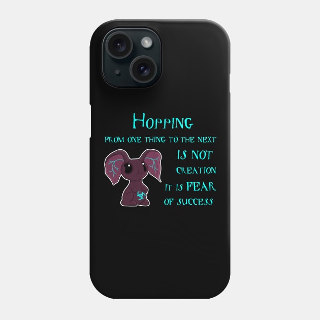 Fear of Success Bunny Phone Case by Wanderer Bat