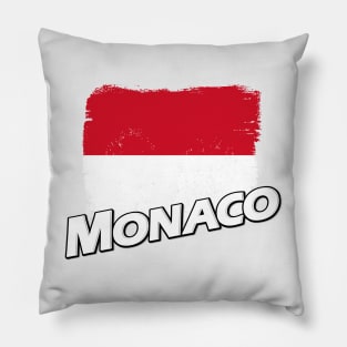 Monaco flag Pillow