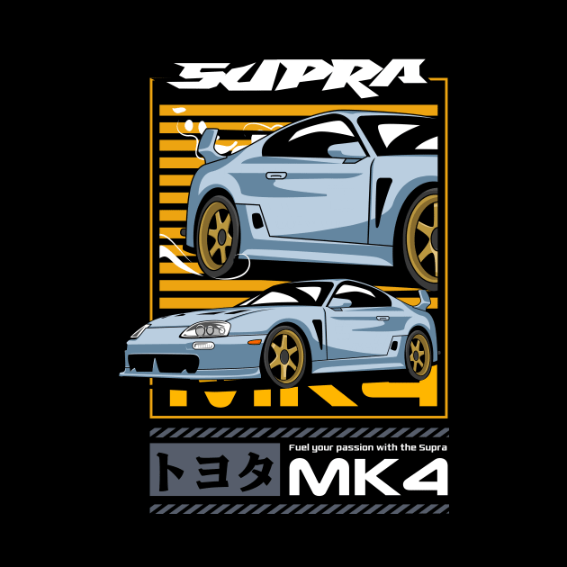 Supra MK4 Automotive Art by Harrisaputra