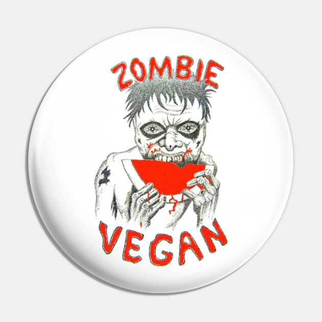 Vegan Zombie Pin by JoFrederiks