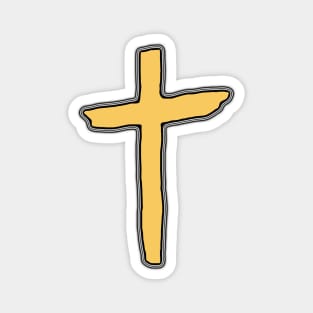 Yellow Cross Magnet