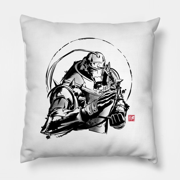 Ink metal Al Pillow by ddjvigo