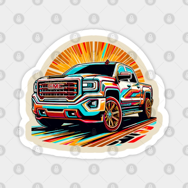 GMC Sierra Magnet by Vehicles-Art