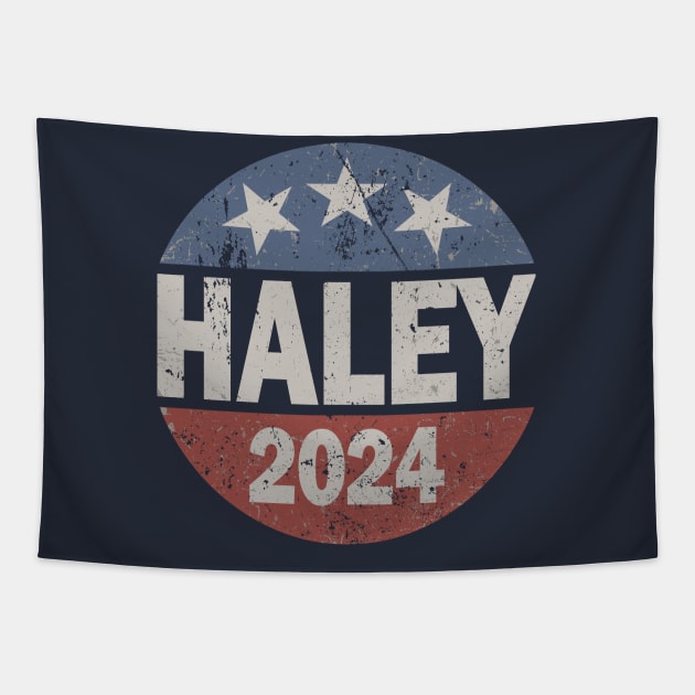 Vintage Nikki Haley 2024 Tapestry by Etopix