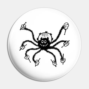 Boris the Spider Old School Cartoon Character Pin