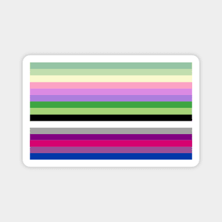 Bi Double Demi Genderfae Pride Flag Magnet