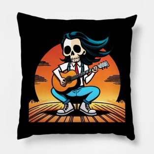 Guitarist skeleton Pillow