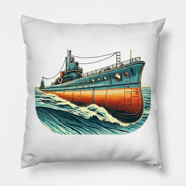 Submarine Pillow by Vehicles-Art