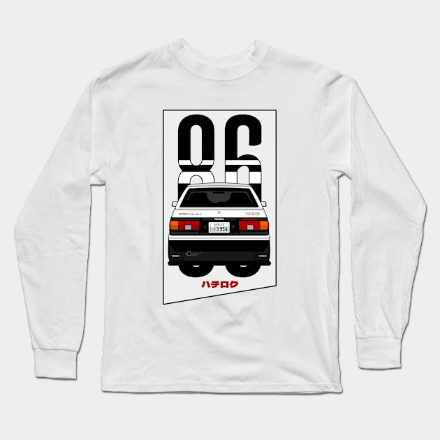 Initial D Manga Style Anime Long Sleeve T-Shirt Tee