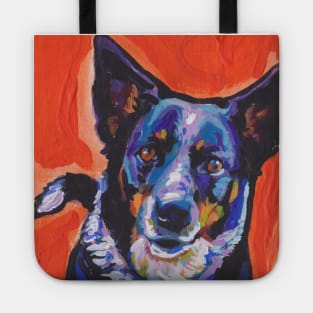 Australian Cattle Dog Bright colorful pop dog art Tote