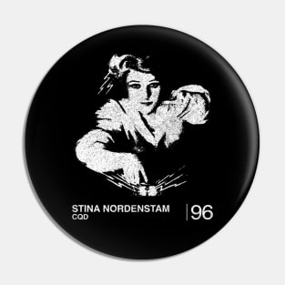 Stina Nordenstam / Minimalist Graphic Artwork Fan Design Pin