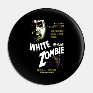 White Zombie Pin