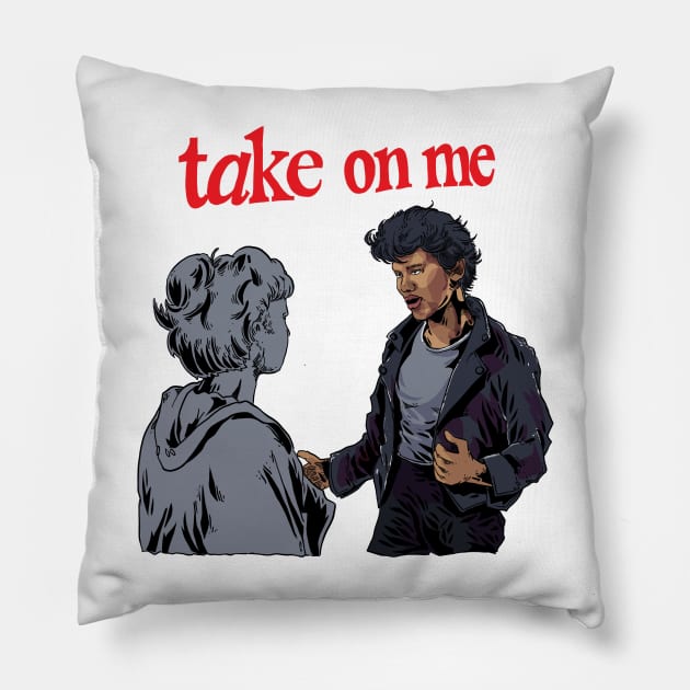 Take on me Pillow by G00DST0RE