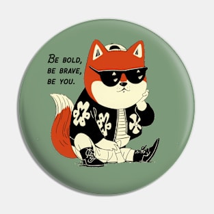 Urban Chic Shiba: Style Unleashed III Pin