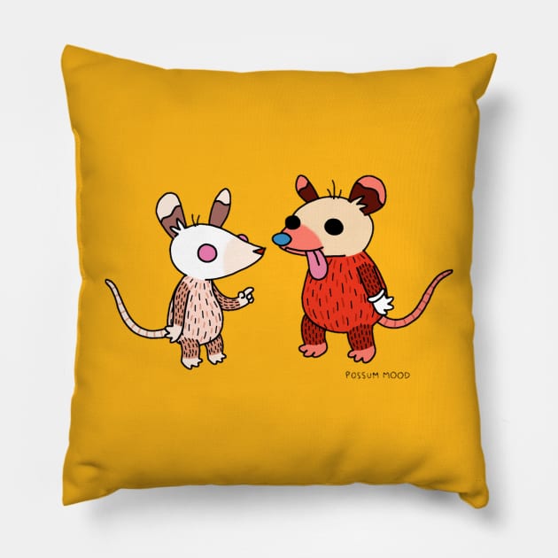 Ren and Stimpy Pillow by Possum Mood