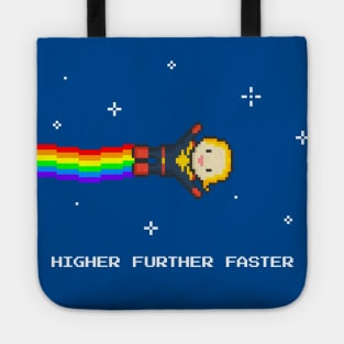 Higher, Further, Faster — Nyan (Captain) Marvel Tote