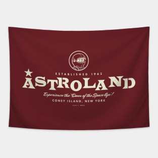 Astroland Coney Island New York - Astronaut Tapestry