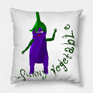 eggplant-funny vegetable Pillow