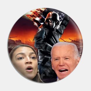 AOC + Biden = WAR Pin