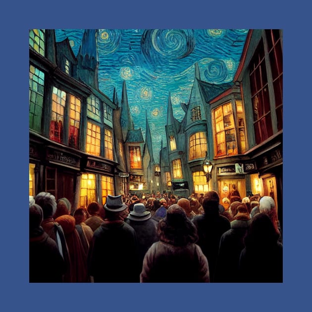 Starry Night in Diagon Alley by Grassroots Green