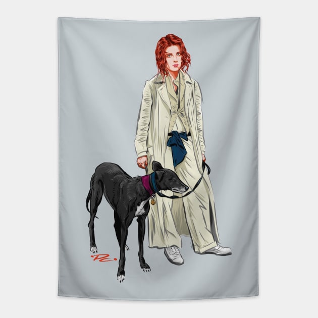 Maria McKee - An illustration by Paul Cemmick Tapestry by PLAYDIGITAL2020