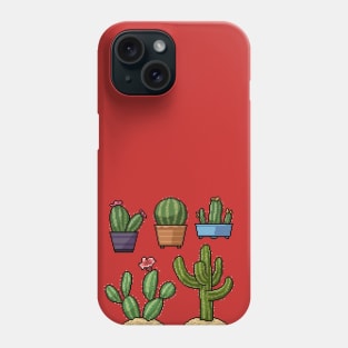 Pixel Cactus Set Phone Case