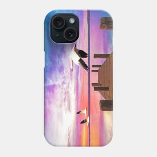 Snow Geese Passing Through Phone Case