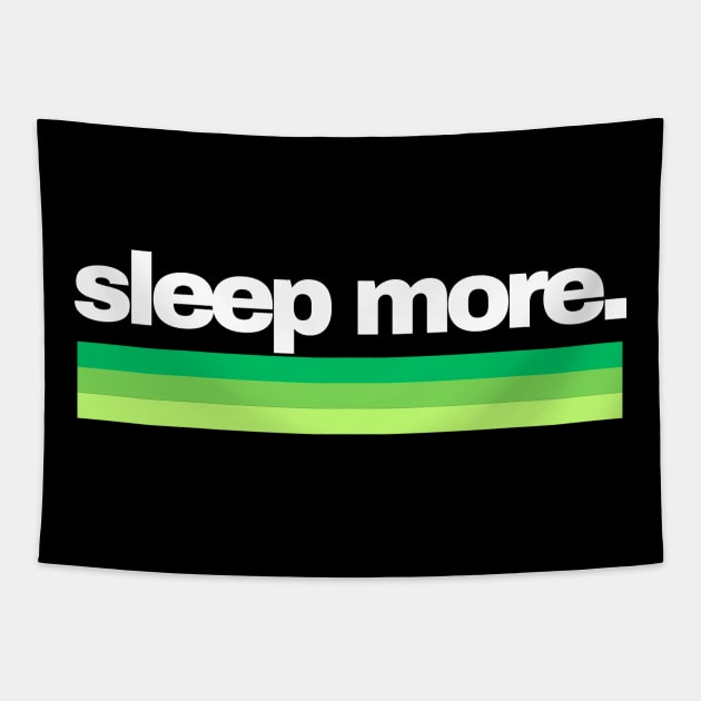 Sleep More Sleeping Rainbow - Greens Sleeping Tapestry by SYDL