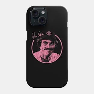 Tom Selleck Vintage Look Pink Phone Case