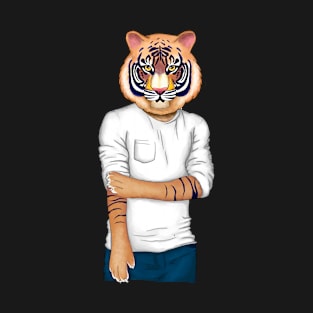 Man tiger head be like a tiger T-Shirt