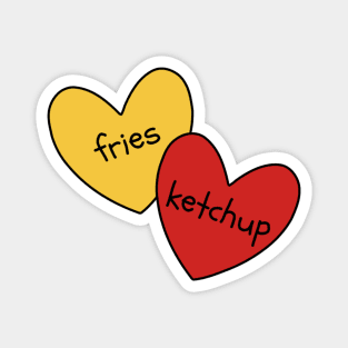 Fries and Ketchup Magnet