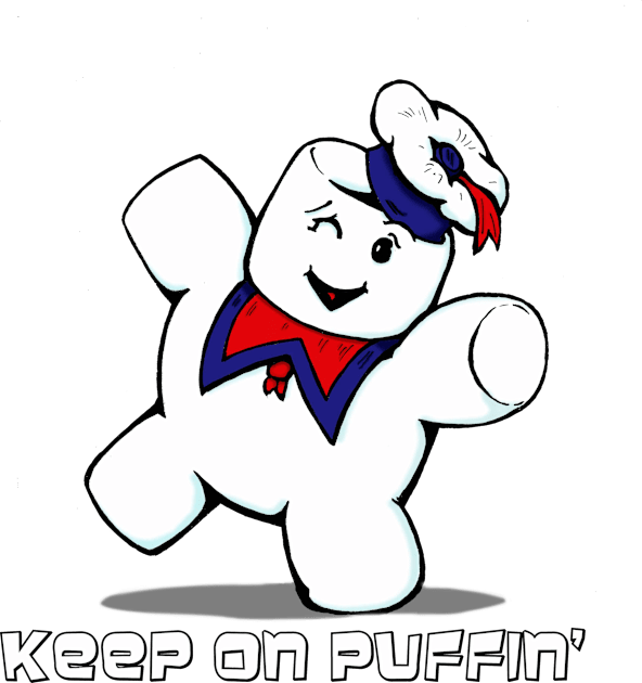 Stay Puft Marshmallow Cute Kids T-Shirt by ArtofOldSchool