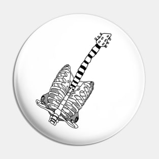 Skeleton guitar Pin