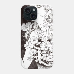 Girl Bone Flower 4 Phone Case