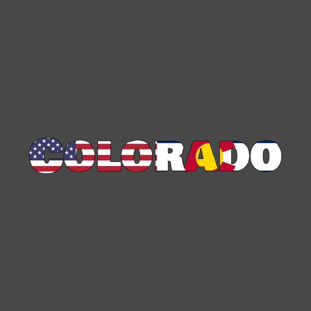 Colorado State Flag/American Flag Logo by ElevenGraphics