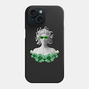 Green Saint Patricks Day Medusa Phone Case