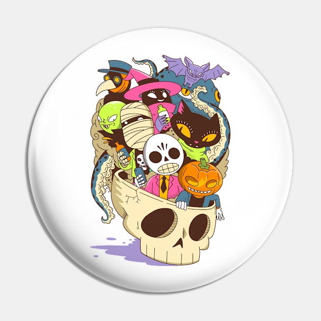 The Lil Horrors Pin by geolaw