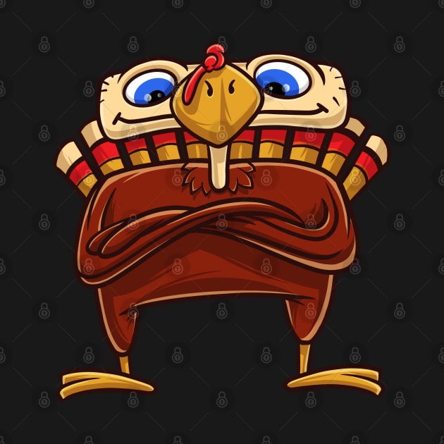 Funny Thanksgiving Turkey Gift by teeleoshirts