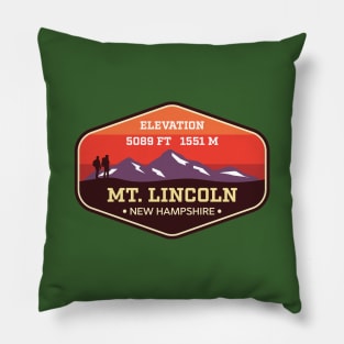 Mount Lincoln - New Hampshire - Appalachian Mountain Climbing Badge Pillow