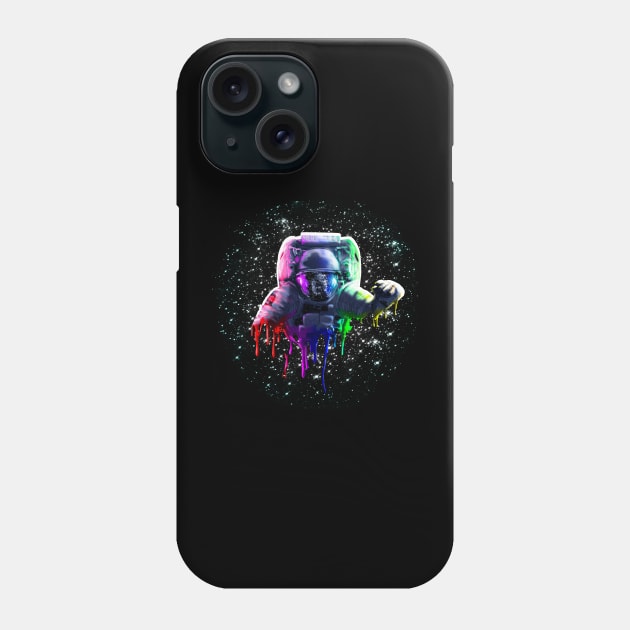 Rainbow Astronaut Phone Case by Random Galaxy